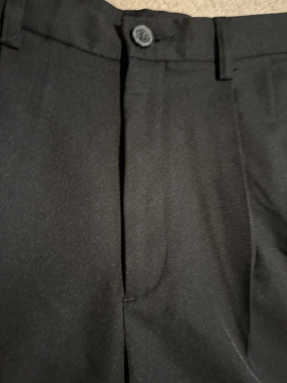 Men's Black Flat-Front Dress Golf Shorts